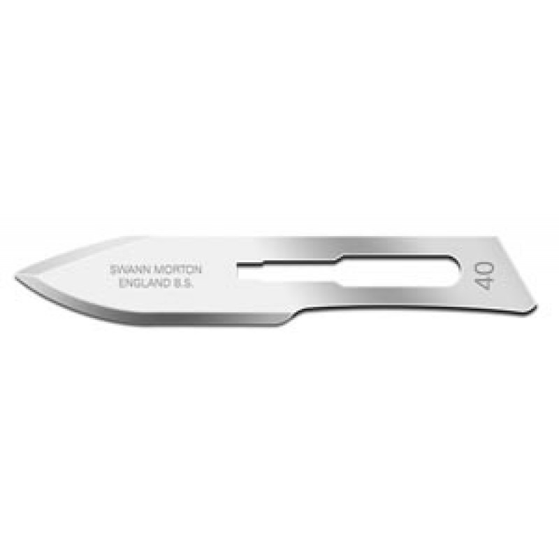 Cincinnati Surgical Company 00SM40 Blade, Swann Morton, Carbon Steel, Size 40, Sterile, 100/bx (DROP SHIP ONLY)
