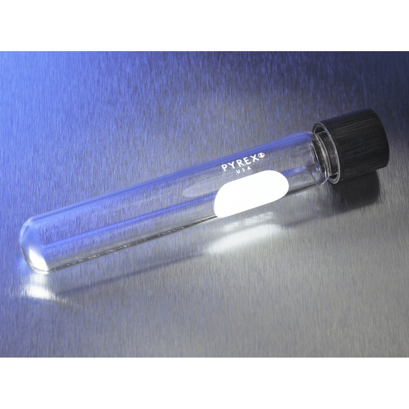 Corning 9825-38 PYREX® 170 mL Screw Cap Culture Tubes with Phenolic Caps, 38x200