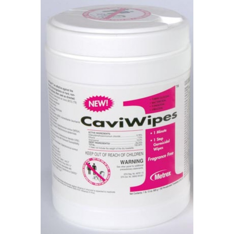 Metrex Research Corporation 13-5100 CaviWipes1, 6" x 6¾", 160 ct/can, 12 can/cs (40 cs/plt) (091258) (US Only)