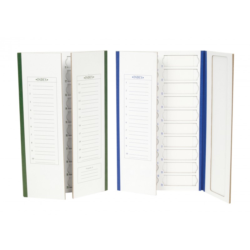 HS9913 Heathrow 20-Place Cardboard Slide Tray, Blue (Case of 72)