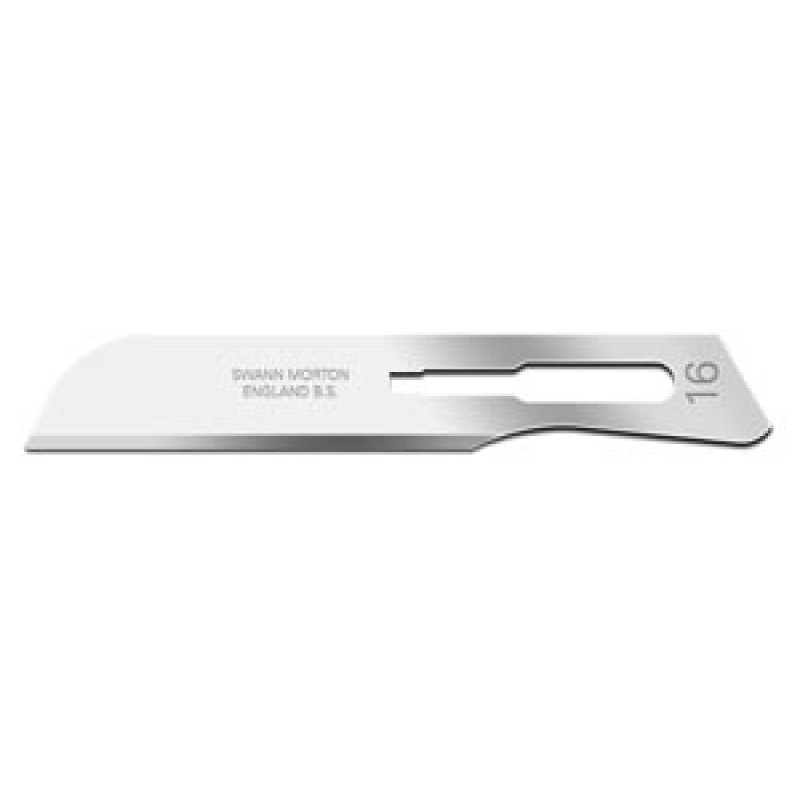 Cincinnati Surgical Company 00SM16 Blade, Swann Morton, Carbon Steel, Size 16, Sterile, 100/bx (DROP SHIP ONLY)