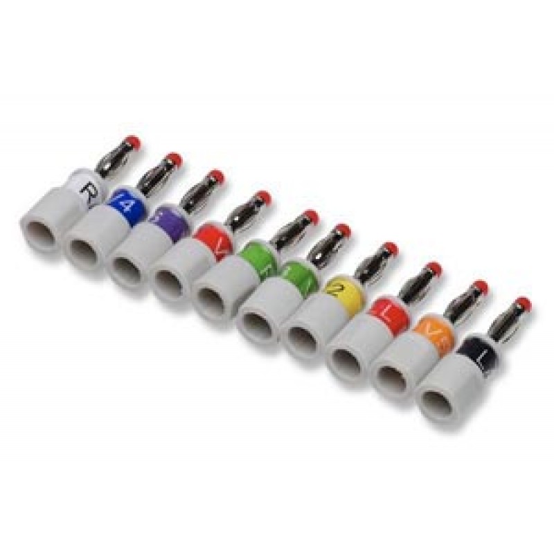 Cables and Sensors AD10-DB0 Banana Adapters, Adult/Pediatric Banana, 10/st, Compatible w/ OEM: 900178-001, NLGE9904 (DROP SHIP ONLY) (Freight Terms are Prepaid & Added to Invoice - Contact Vendor for Specifics)