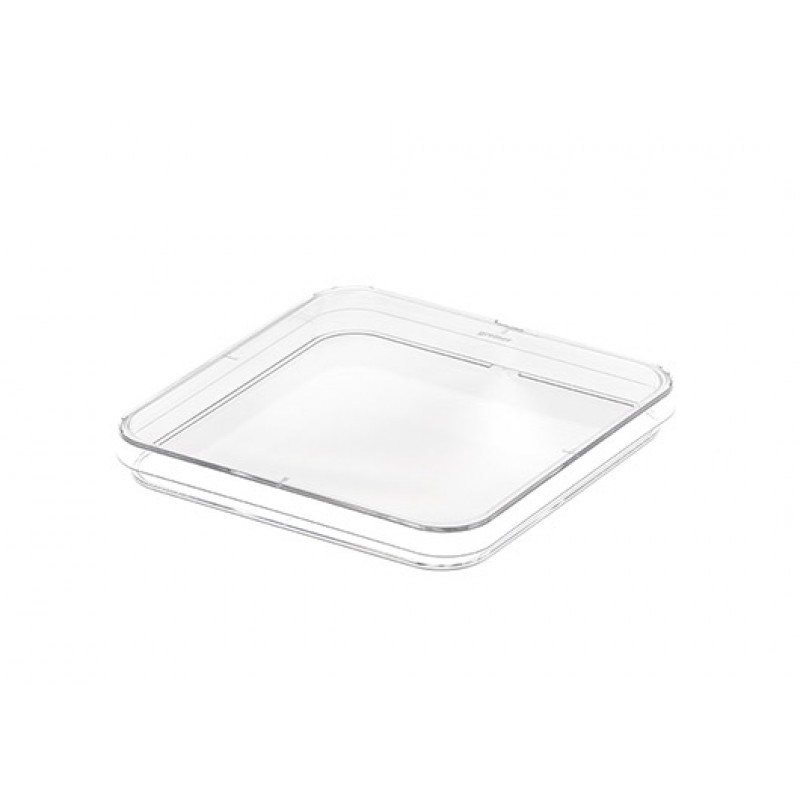 Petri Dish, SQR, PS, 120mmx120mmx15mm, 142cm2, Single Vented