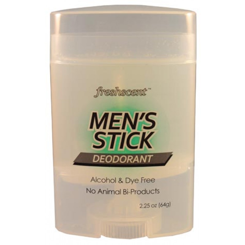 New World Imports STD225M Men's Stick Deodorant, 2.25 oz, Alcohol & Aluminum Free, 24/bx
