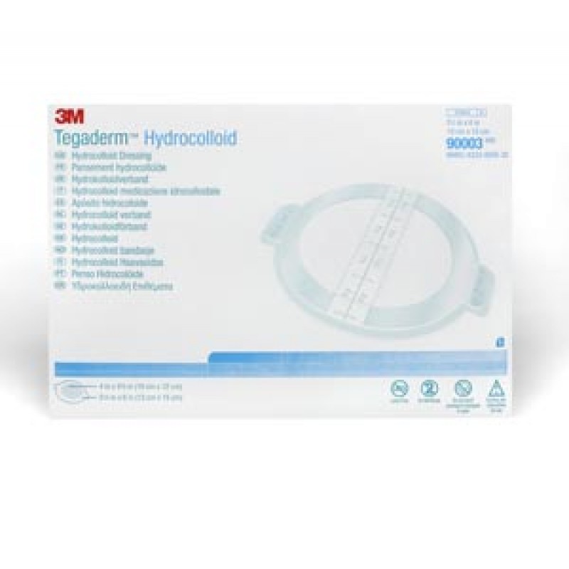 3M Health Care 90003 Hydrocolloid Dressing, 4" x 4¾" Oval, 5/bx, 12 bx/cs (Continental US+HI Only)