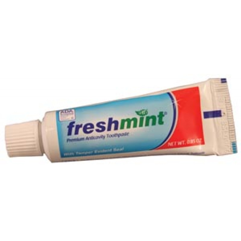 New World Imports TPADA85SS Freshmint Premium Anticavity Toothpaste with Safety Seal, ADA Approved, .85 oz, 36/bx, 4 bx/cs (Not Available for sale into Canada)