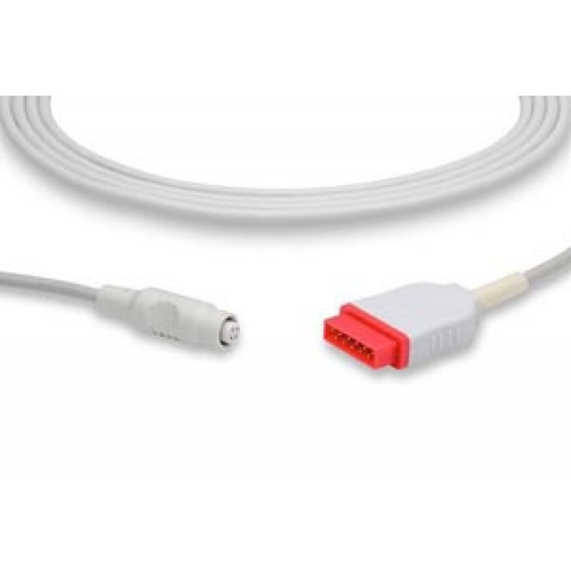Cables and Sensors IC-MQ-BB0 IBP Adapter Cable B, Braun Connector, GE Healthcare > Marquette Compatible w/ OEM: 22339301 (DROP SHIP ONLY) (Freight Terms are Prepaid & Added to Invoice - Contact Vendor for Specifics)