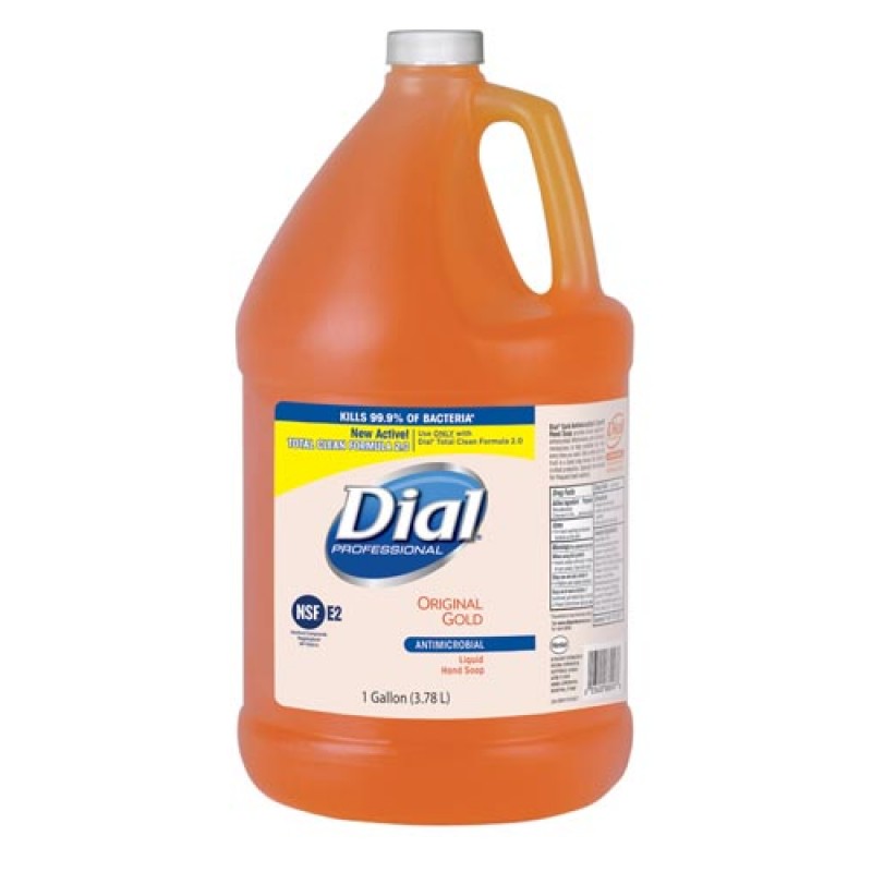 Dial Corporation 2340088047 Gold Liquid Hand Soap, Antibacterial, 1 Gallon, 4/cs (48 cs/plt) (2340088047, 724716, 1937179)
