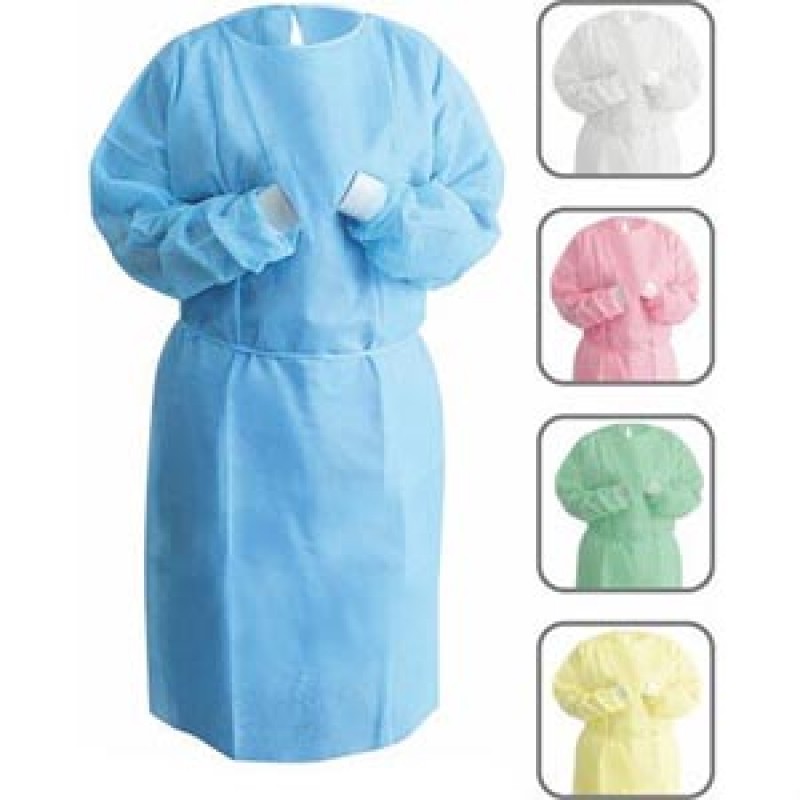Dukal Corporation UGI-6711-XL Isolation Gowns, SMS Material, X-Large, Blue, 10/bg