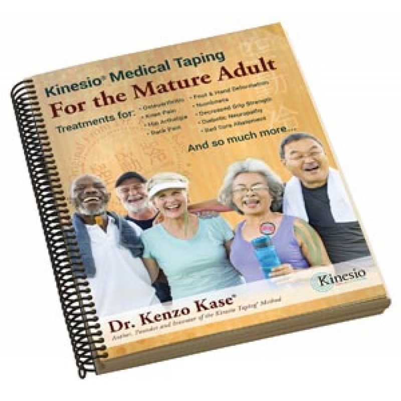 Kinesio Holding Corporation BKMA1-LT-BDL-95022 Medical Taping for the Mature Adult Book Bundle - includes (1) Book plus (1) free roll LightTouch+ Tape, Green, 2" x 16.4'. (Products cannot be sold on Amazon.com or any other 3rd party platform)