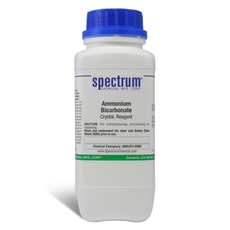Spectrum Chemical A1125-500GM Ammonium Bicarbonate, Crystal, Reagent 500g, 1/EA