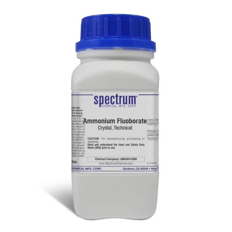 Spectrum Chemical A1180-500GM Ammonium Fluoborate, Crystal, Technical 500g, 1/EA