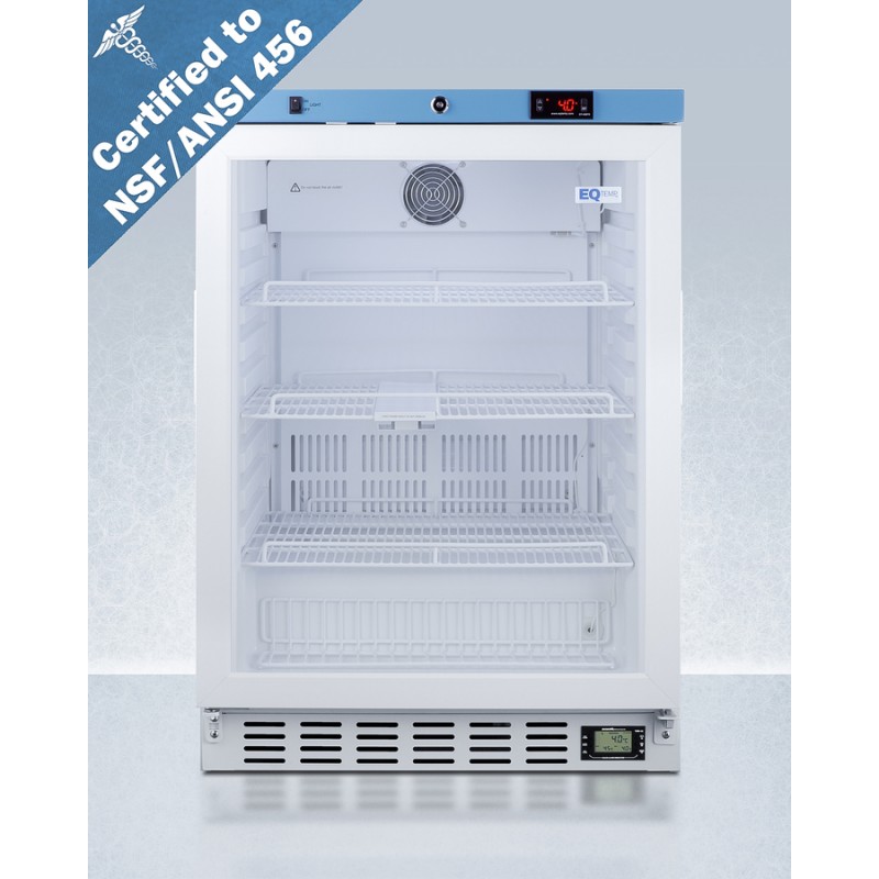 Accucold ACR52GNSF456 24" Wide Built-In Medical Refrigerator, Certified to NSF/ANSI 456 Vaccine Storage Standard