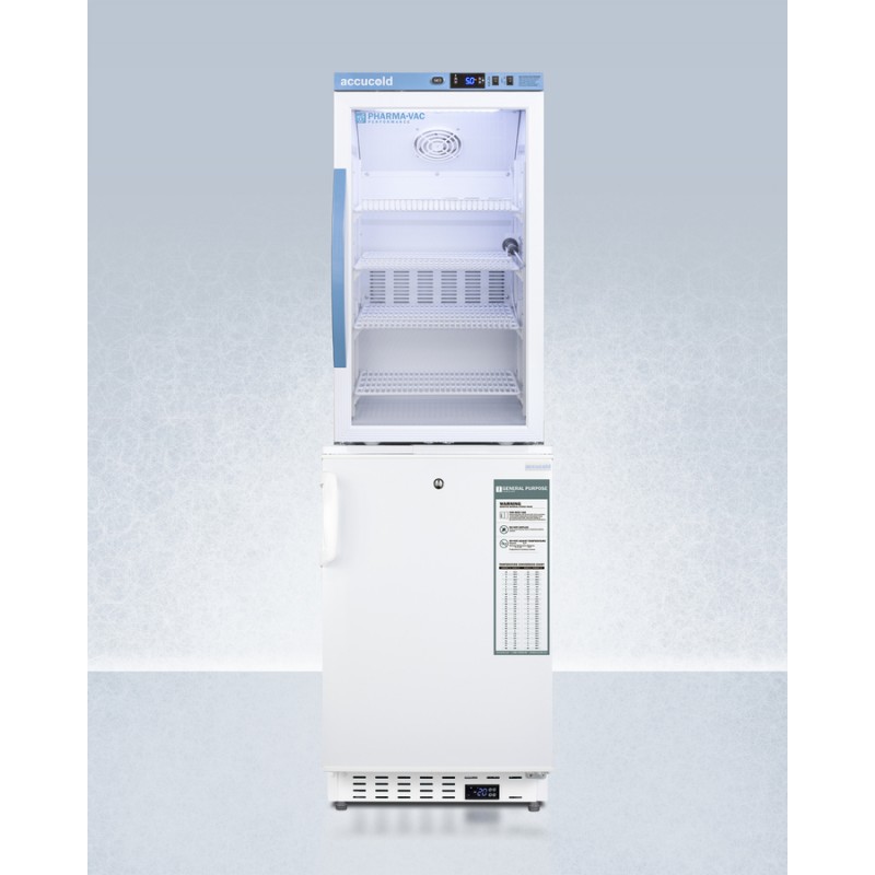 Accucold ARG3PV-ADA305AFSTACK 20" Wide Vaccine Refrigerator/Freezer Combination