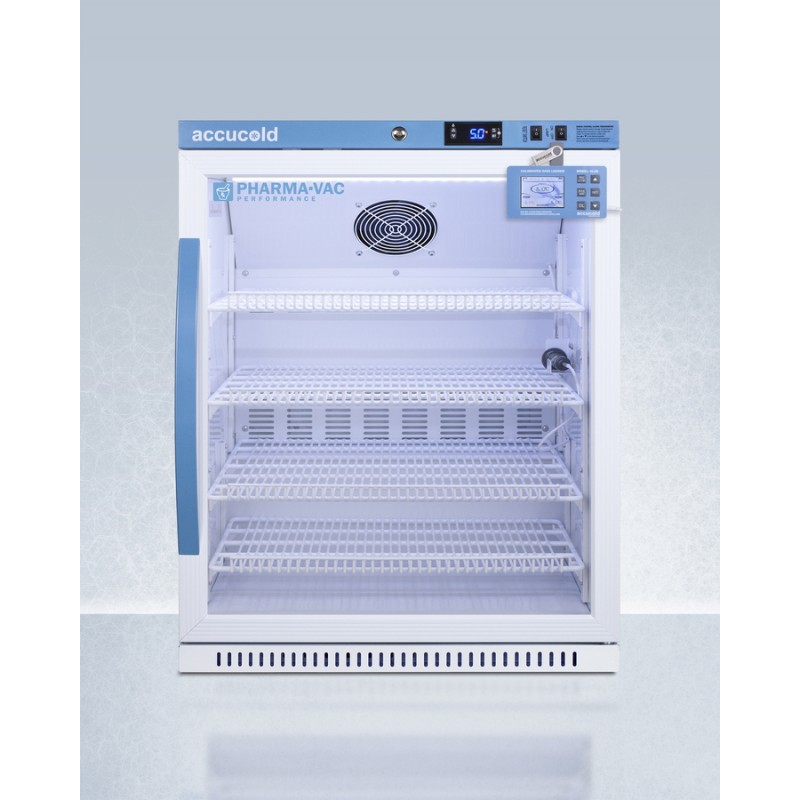 Accucold ARG61PVBIADADL2B 6 Cu.Ft. Vaccine Refrigerator, ADA Height