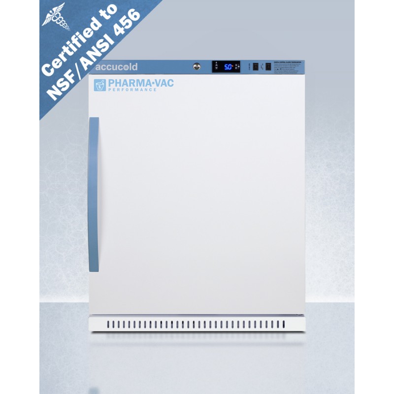 Accucold ARS62PVBIADA456 6 Cu.Ft. ADA Height Vaccine Refrigerator, Certified to NSF/ANSI 456 Vaccine Storage Standard