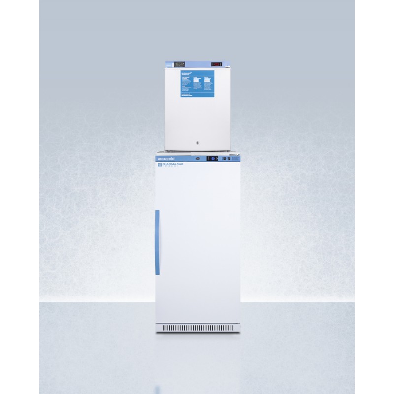 Accucold ARS8PV-FS30LSTACKMED2 24" Wide All-Refrigerator/All-Freezer Combination