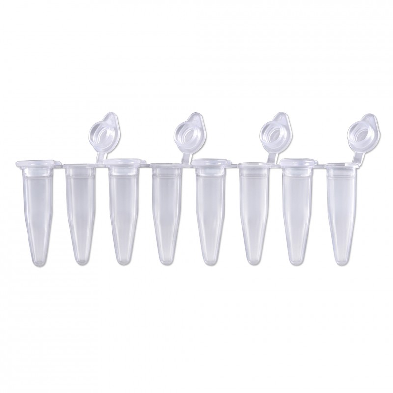 PURline 0.2 mL PCR Clear Strip Tubes (attached individual caps) 120 Strips (bags of 12)