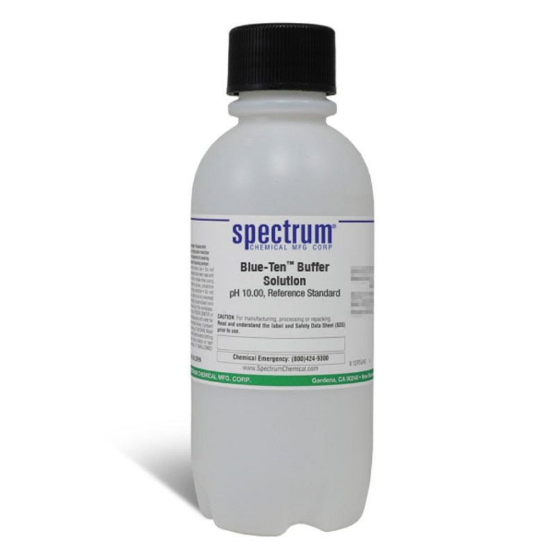 Spectrum Chemical B1172-500MLPL Blue-Ten (TM) Buffer Solution, pH 10.00, (+/-0.01 @ 25 DEG C)Color-coded BLUE, Reference Standard 500mL, 6/CS