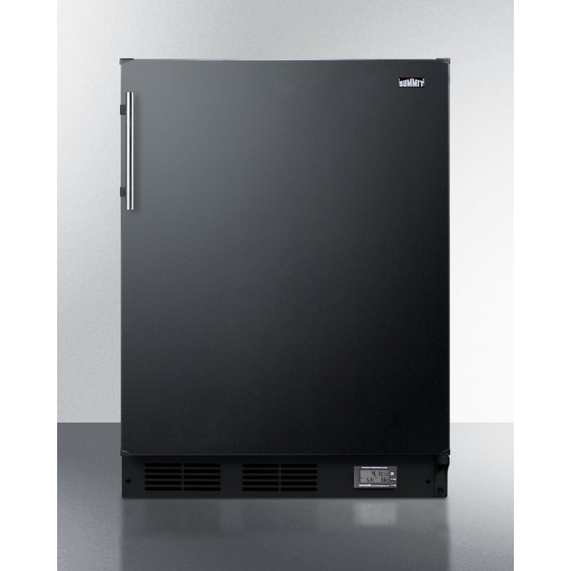 Accucold BKRF663B 24" Wide Break Room Refrigerator-Freezer