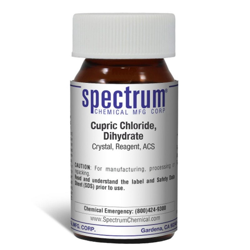 Spectrum Chemical C1385-5GM Cupric Chloride, Dihydrate, Crystal, Reagent, ACS 5g, 1/EA