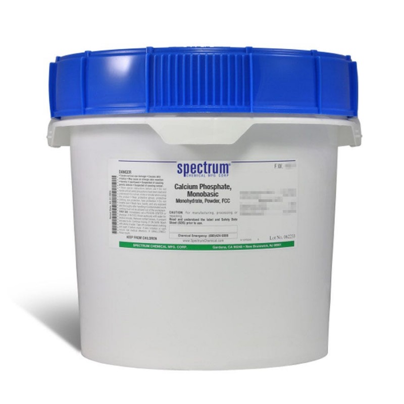 Spectrum Chemical CA158-12KG Calcium Phosphate, Monobasic, Monohydrate, Powder, FCC 12kg, 1/EA