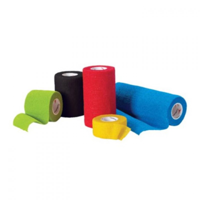 Self-Adherent Cohesive Bandage, 3" x 5yd Roll, Blue, Latex-Free, Non-Sterile, 24 rl/bx, 2 bx/cs (Continental US Only)