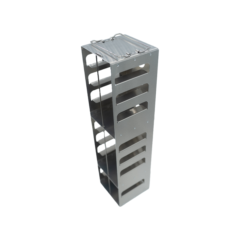 Crystal Industries CFA-10-2 Aluminum Vertical Rack for 2" boxes, holds 10 boxes