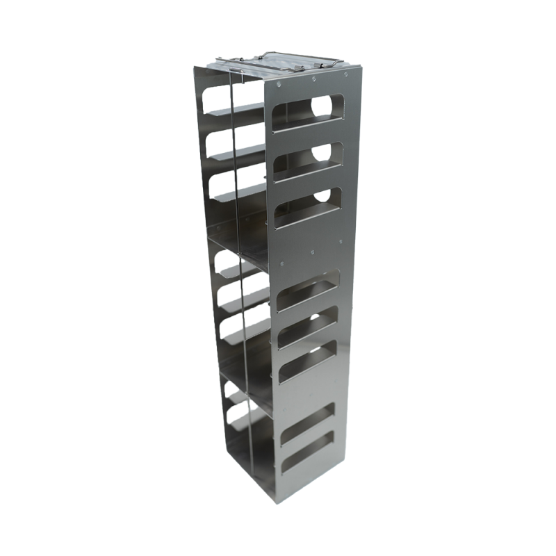 Crystal Industries CFA-11-2 Aluminum Vertical Rack for 2" boxes, holds 11 boxes