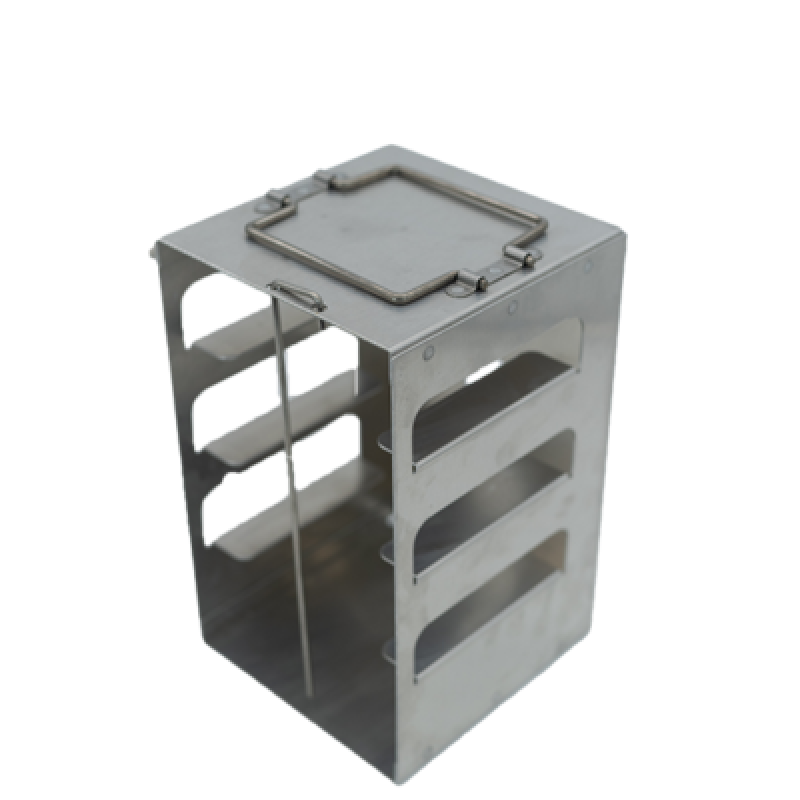Crystal Industries CFA-4-2 Aluminum Vertical Rack for 2" boxes, holds 4 boxes