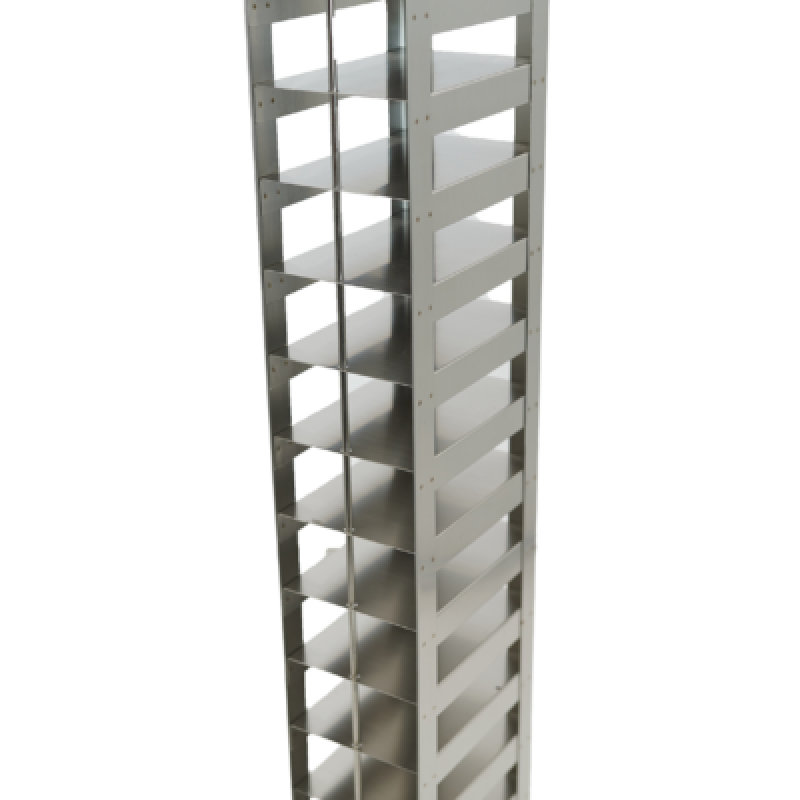 Crystal Industries CFDP-13 Vertical Rack for 96-Deep-Well Microtiter plates, holds 13 boxes