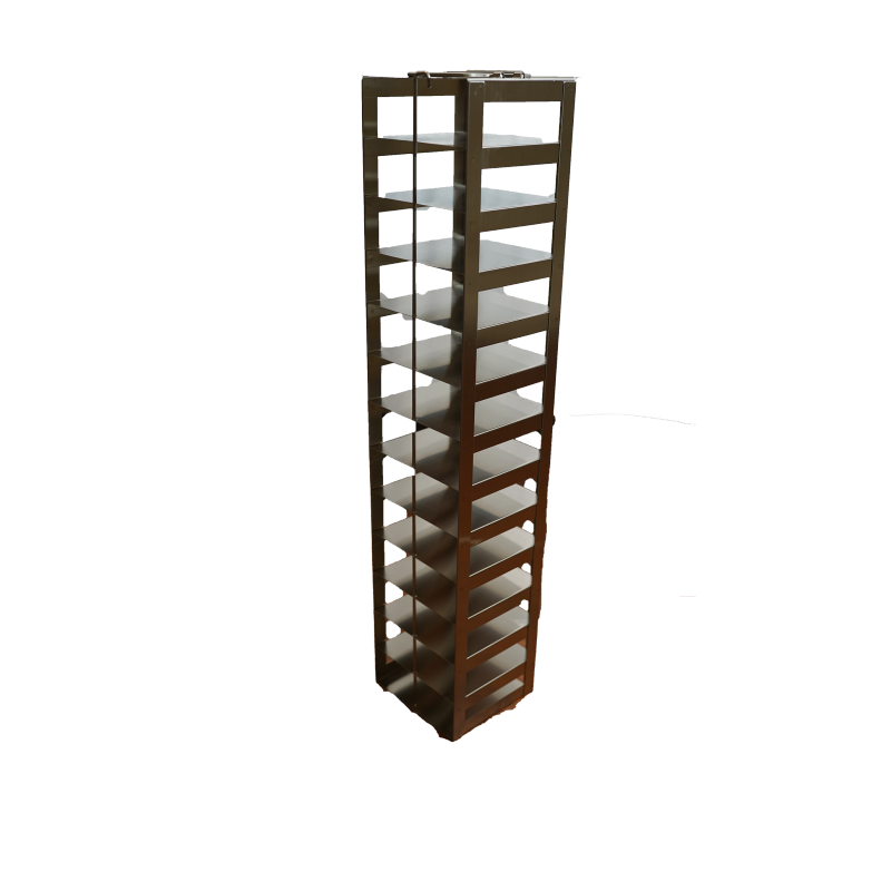 Crystal Industries CFHT-13 Vertical Rack for 100-Cell Hinged Lid Boxes, holds 13 boxes