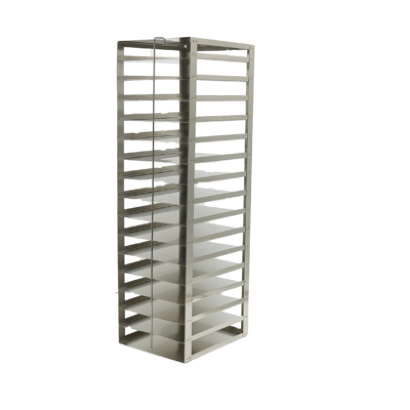 Crystal Industries CFS-100-16 Vertical Rack for 100-Place Slide Boxes, holds 16 boxes