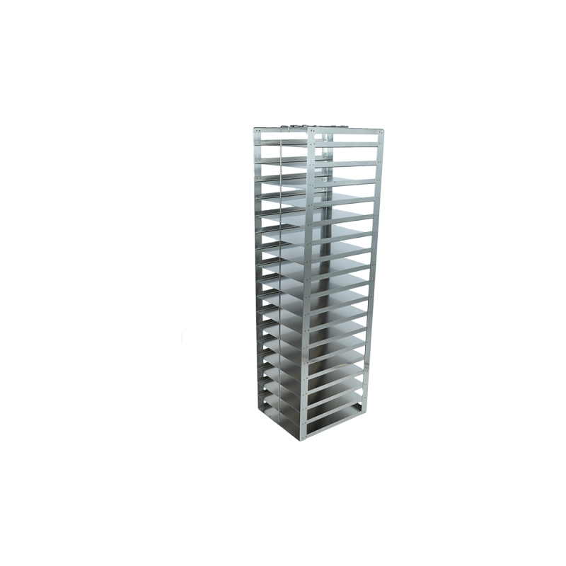 Crystal Industries CFS-100-18 Vertical Rack for 100-Place Slide Boxes, holds 18 boxes