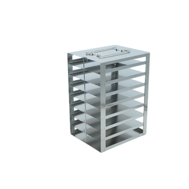 Crystal Industries CFS-100-8 Vertical Rack for 100-Place Slide Boxes, holds 8 boxes