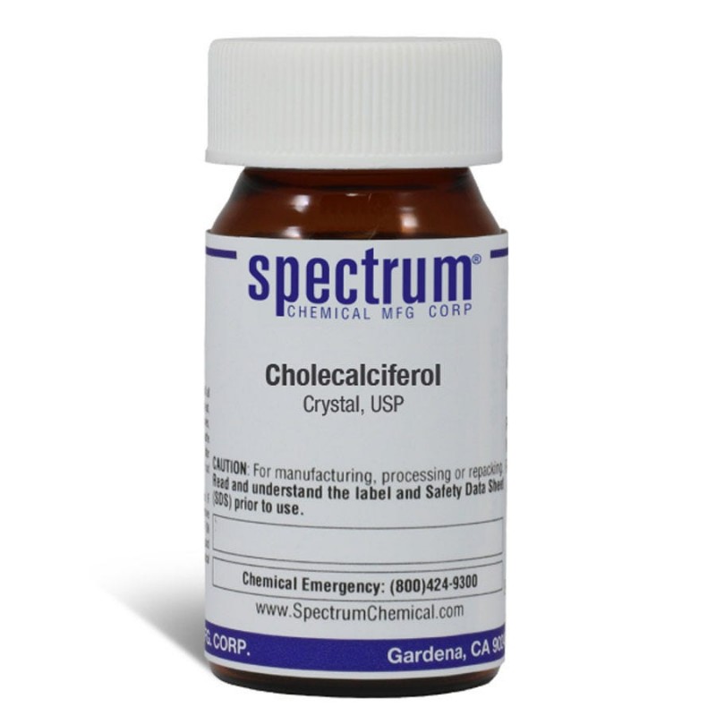 Spectrum Chemical CH134-5GM Cholecalciferol, Crystal, USP 5g, 1/EA