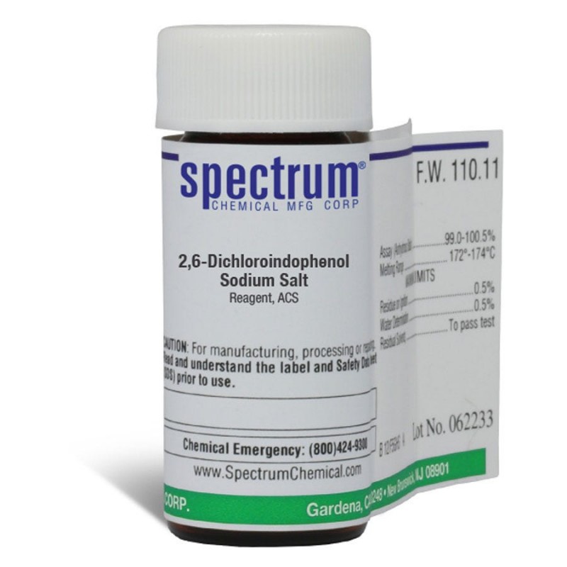 Spectrum Chemical D1022-1GM 2,6-Dichloroindophenol Sodium Salt, Reagent, ACS 1g, 1/EA