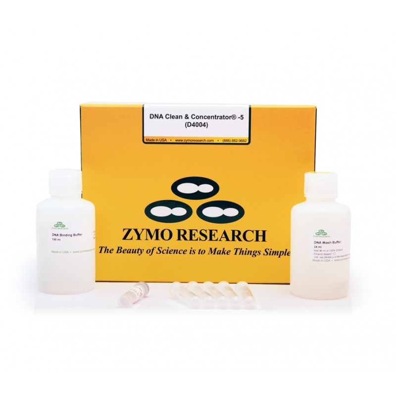 DNA Clean & Concentrator™-5 (200 Preps) w/ Zymo-Spin™ I Columns (Uncapped)