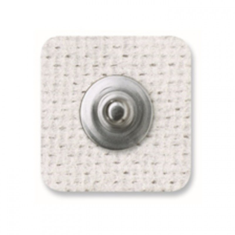 Electrode, Cloth, Radiolucent, Snap EKG, Square, 3/pk, 20 pk/bx, 10 bx/cs (Continental US Only)