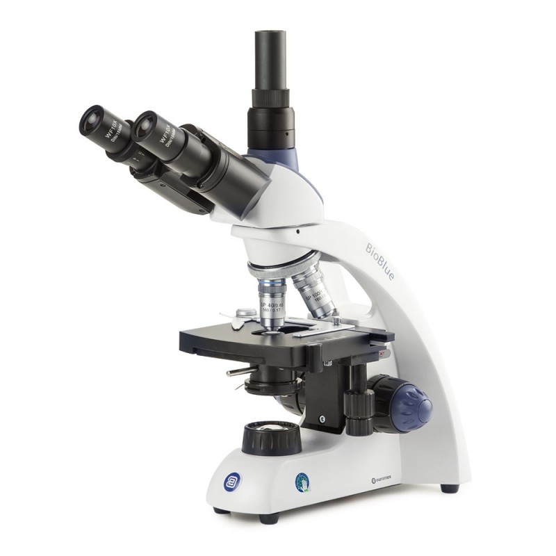 Euromex EBB-4253 Compound brightfield microscope Trinocular head, 1000x magnifications, semi-plan, LED