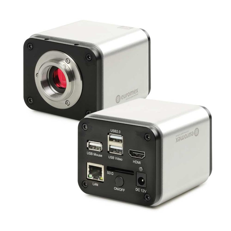 Euromex EVC-3042 HDMI digital camera HD 4K digital camera, 8Mpx, HD, USB, Etherned and WiFi connections, 0.5x lens, ImageFocus software