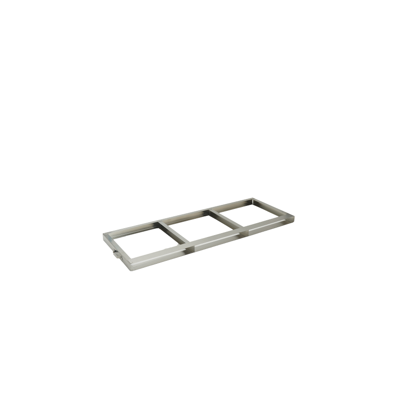 Crystal Industries F-C-4R2110-3 Stainless Steel Frame for three BAXTER/FENWAL C-4R2110 Aluminum Canisters.