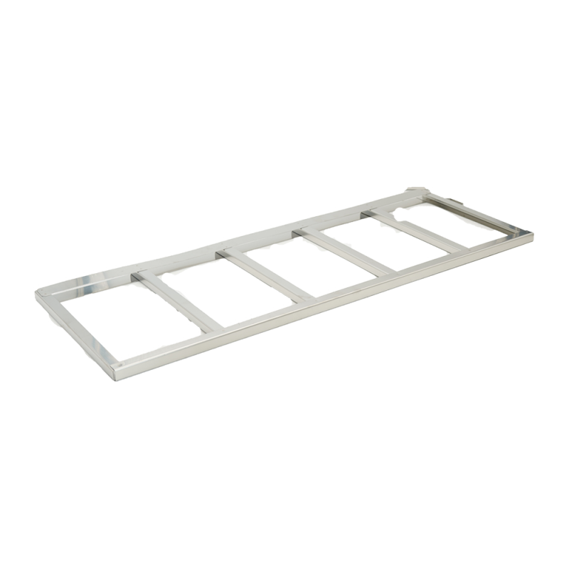 Crystal Industries F-C-4R9957-5 Stainless Steel Frame for five BAXTER/FENWAL C-4R9957 Aluminum Canisters.