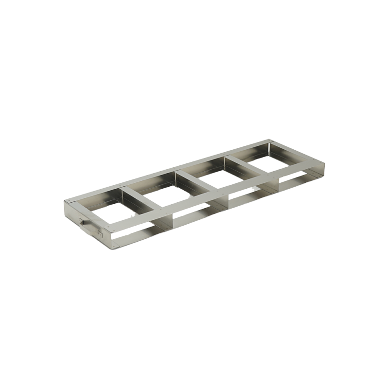 Crystal Industries F-C-DF200-4 Stainless Steel Frame for four GAMBRO C-DF200 Aluminum Canisters.
