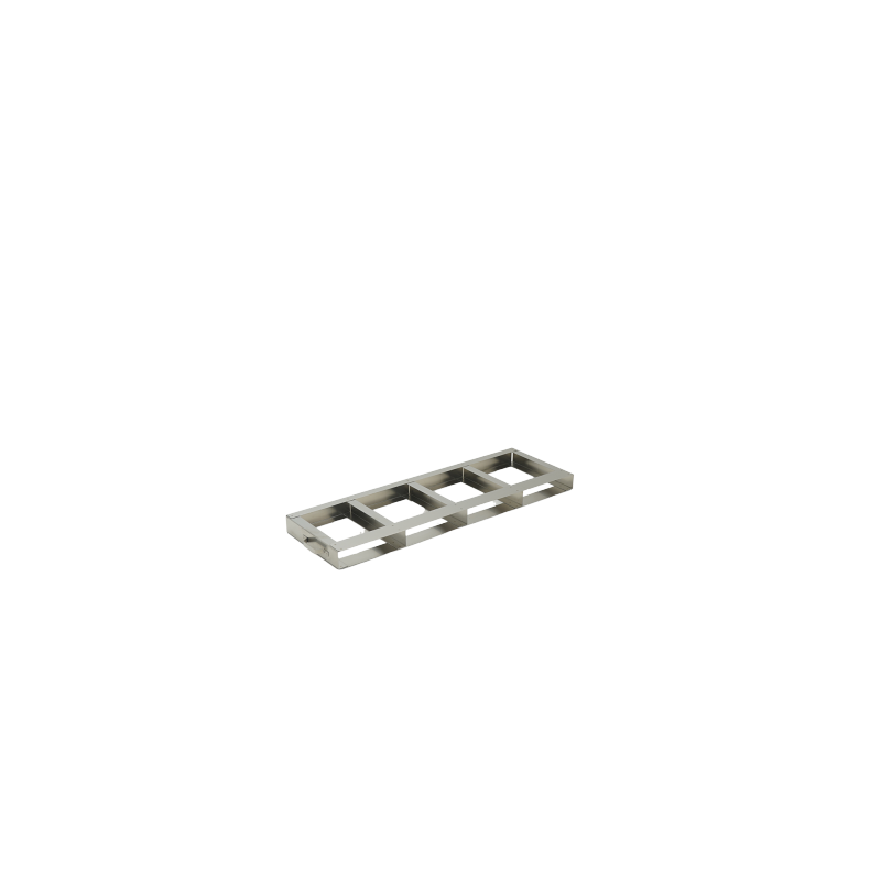 Crystal Industries F-C-DF700-4 Stainless Steel Frame for four GAMBRO C-DF700 Aluminum Canisters.