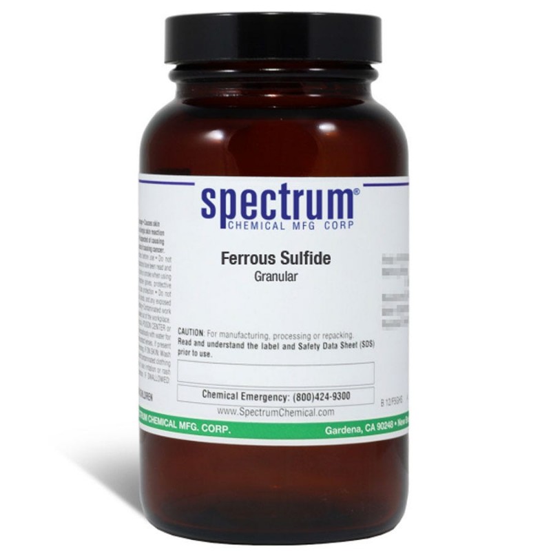 Spectrum Chemical F1070-500GM Ferrous Sulfide, Granular 500g, 1/EA