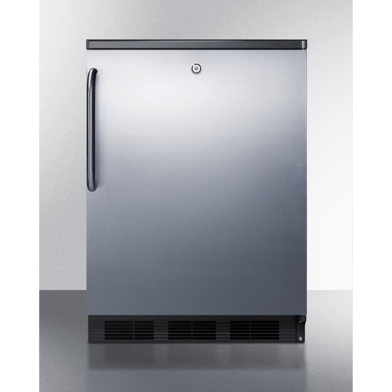 Accucold FF7LBLKBISSTB 24" Wide Built-In All-Refrigerator