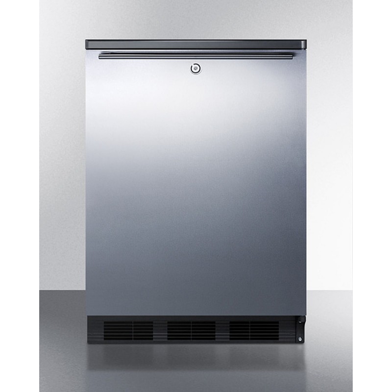 Accucold FF7LBLKSSHH 24" Wide All-Refrigerator