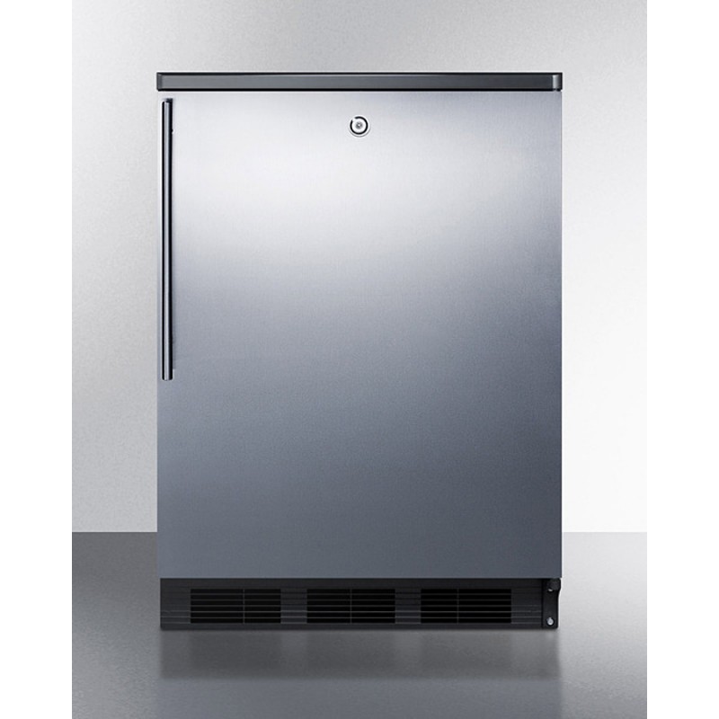 Accucold FF7LBLKSSHV 24" Wide All-Refrigerator