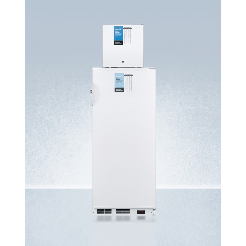 Accucold FFAR10-FS24LSTACKPRO 24" Wide All-Refrigerator/All-Freezer Combination